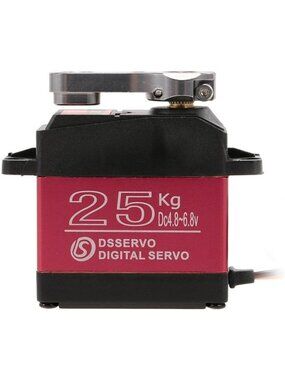 High Torque Digital Servo 25KG for RC Cars - Metal Gear, 180° Control Angle